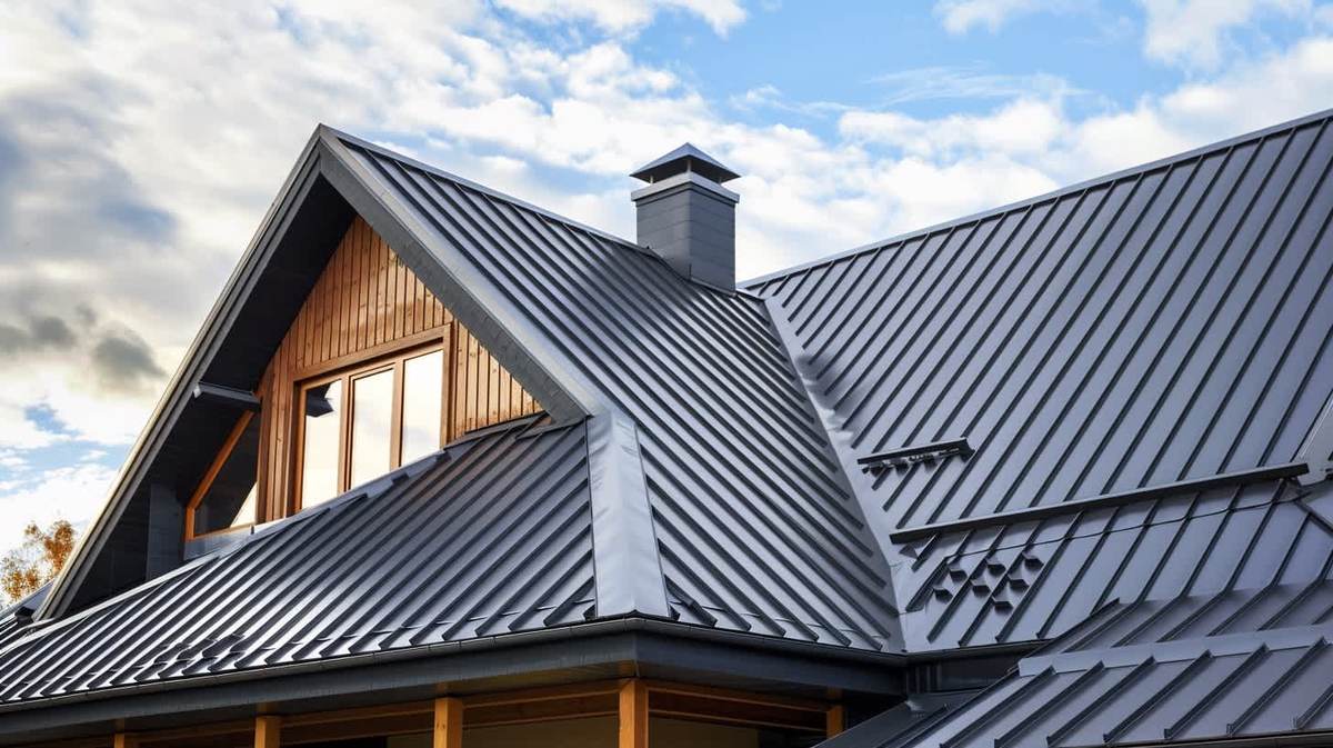 Karaburun EPDM Kauçuk Çatı – antrasit kenet sistem metal çatıyla kaplanmış müstakil ev Karaburun EPDM Kauçuk Çatı – antrasit kenet sistem metal çatıyla kaplanmış müstakil ev